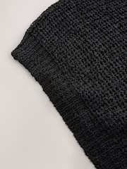 Black Slouchy Knit Tank - Image 6 of 7
