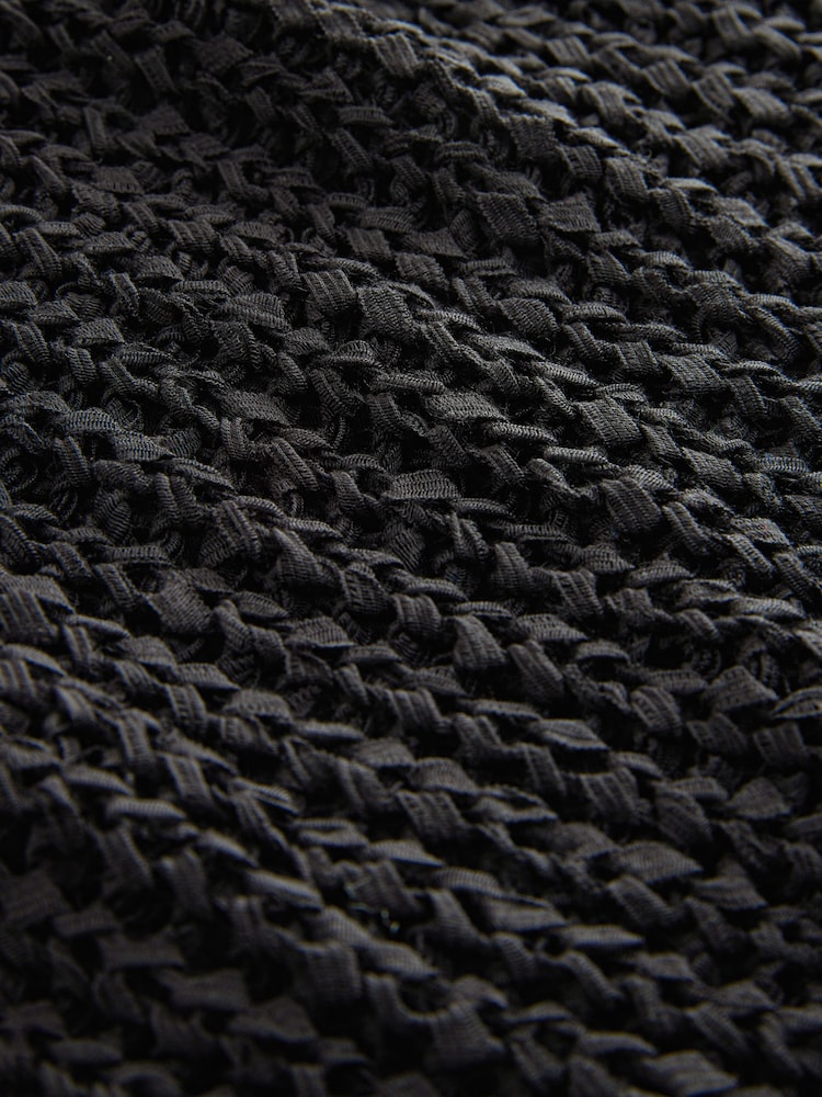 Black Slouchy Knit Tank - Image 7 of 7