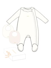 Chloé Baby Logo White Sleepsuit and Bibs Set With Giftbox - Image 10 of 10
