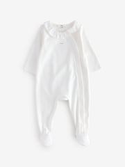 Chloé Baby Logo White Sleepsuit and Bibs Set With Giftbox - Image 2 of 10