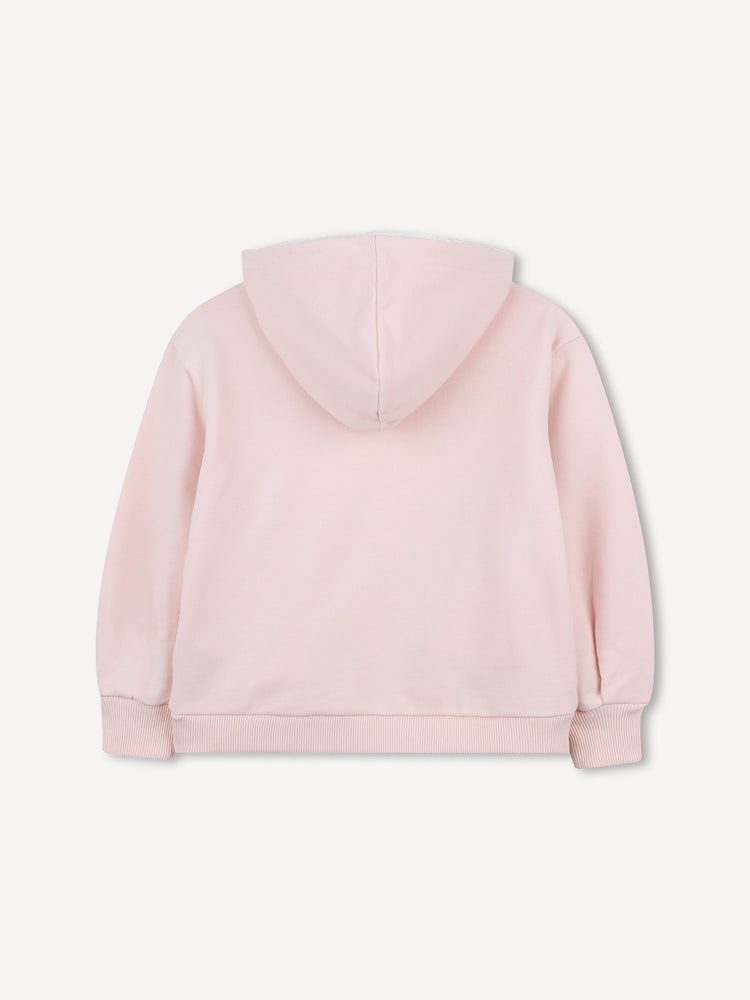 Chloé Pink Embroidered Logo Graphic Hoodie - Image 2 of 5