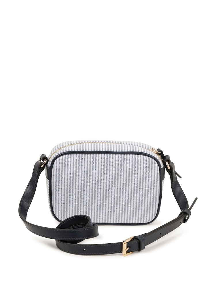 Chloé Blue Stripe Cross-Body Bag With Logo - Image 2 of 5