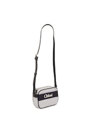 Chloé Blue Stripe Cross-Body Bag With Logo - Image 3 of 5