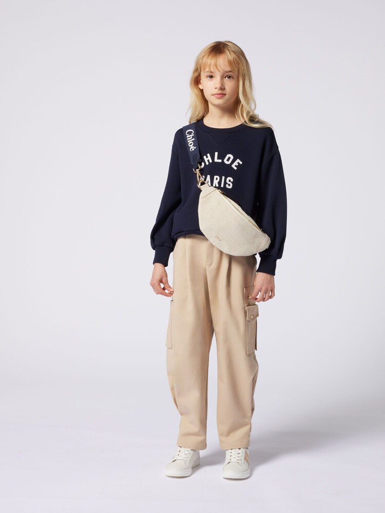 Chloé Blue Paris Logo Crew Neck Sweatshirt - Image 4 of 4