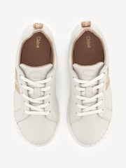 Chloé Natural Logo Trainers With Scalloping Detail - Image 5 of 8
