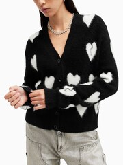 AllSaints Black Amora Cardigan - Image 4 of 6