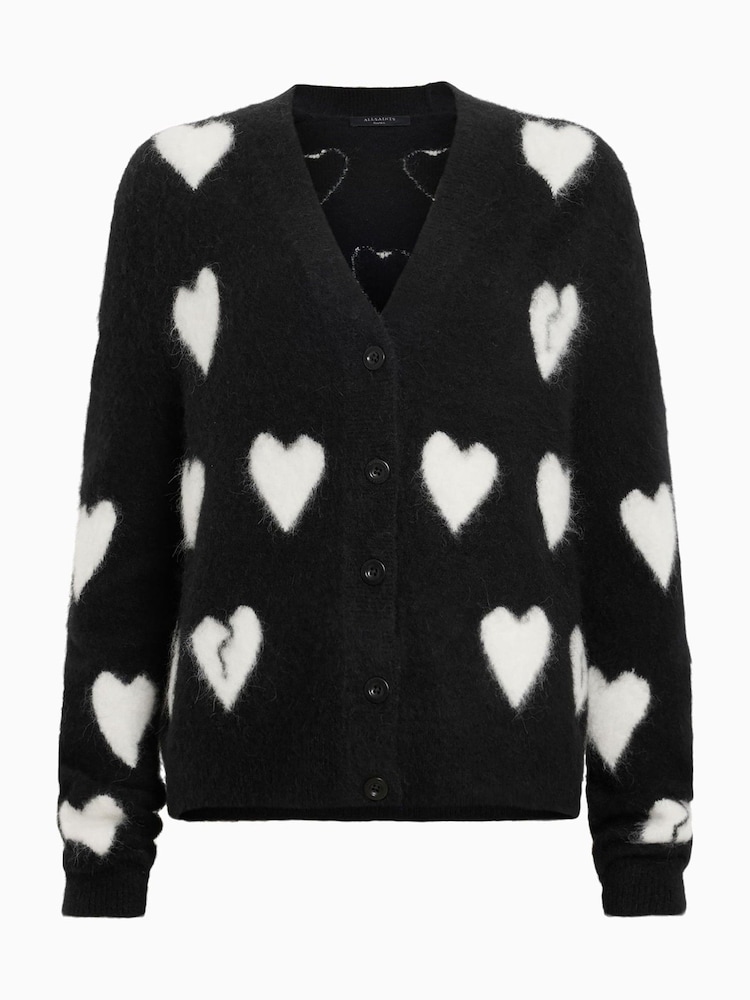 AllSaints Black Amora Cardigan - Image 6 of 6 AllSaints Black Amora Cardigan - Image 6 of 6