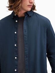 AllSaints Blue Hawthorne Longsleeves Shirt - Image 3 of 6