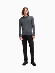 AllSaints Blue Mode Merino Crew Jumper - Image 3 of 5
