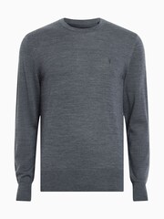 AllSaints Blue Mode Merino Crew Jumper - Image 5 of 5