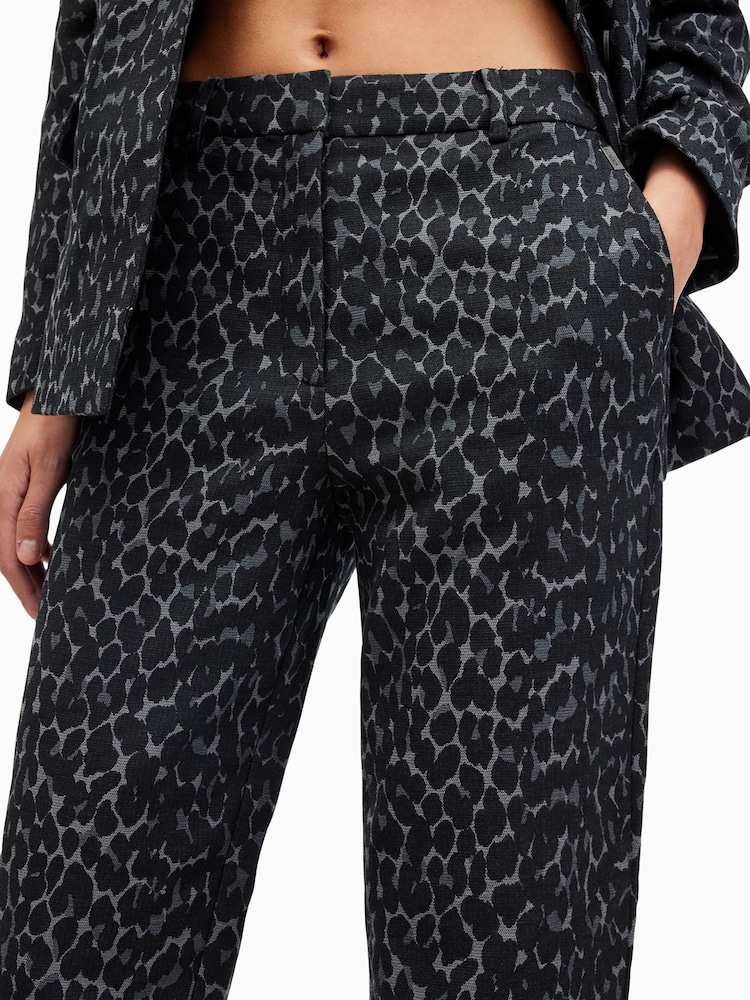 AllSaints Black Aurora Trousers - Image 3 of 9