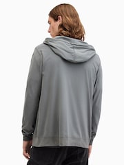 AllSaints Grey Brace 100% Cotton Hoodie - Image 2 of 6