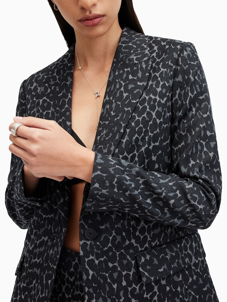 AllSaints Black Aurora Blazer - Image 2 of 8