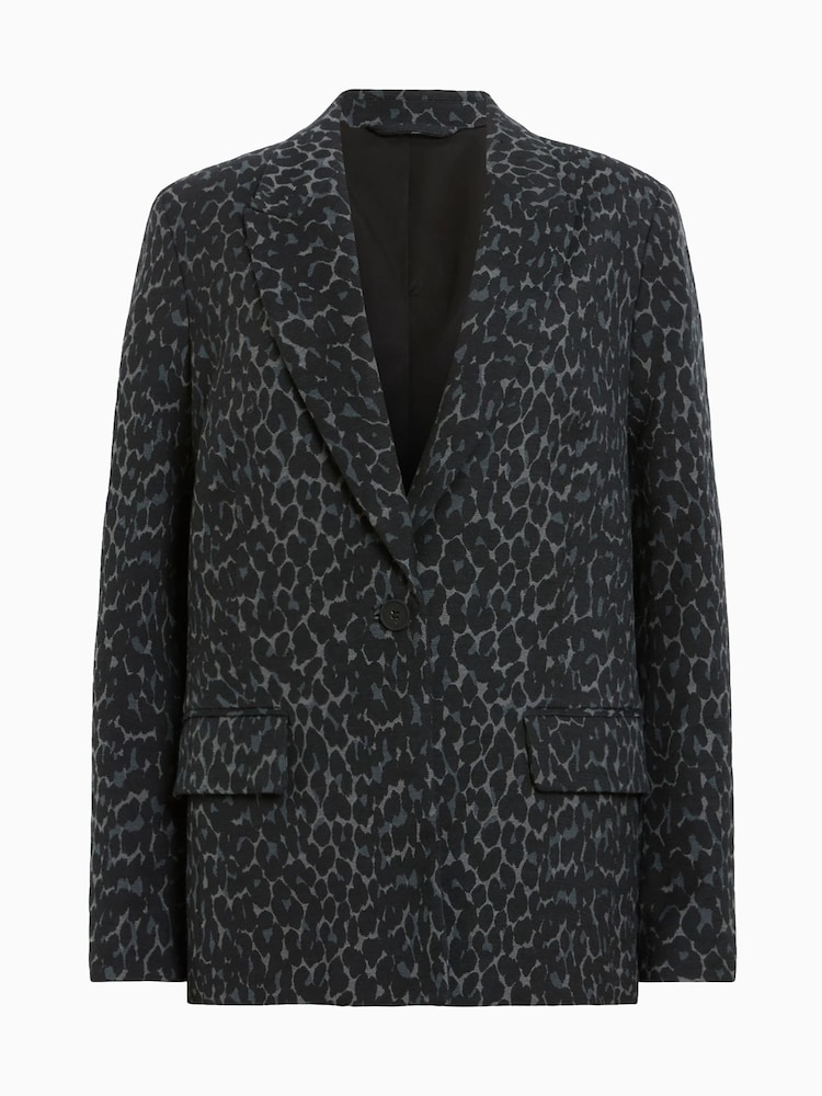 AllSaints Black Aurora Blazer - Image 8 of 8
