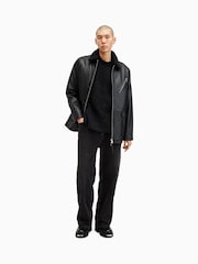 AllSaints Black Hadwin Crew Jumper - Image 4 of 6