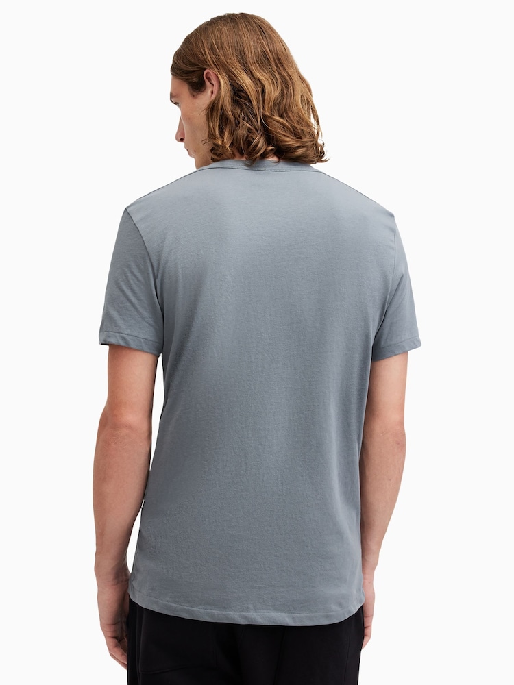 AllSaints Blue Tonic Short Sleeves Crew T-Shirts 3 Pack - Image 8 of 8