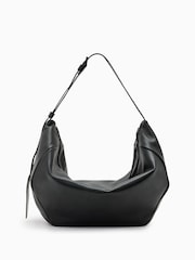 AllSaints Black Madea Oversized Bag - Image 1 of 6