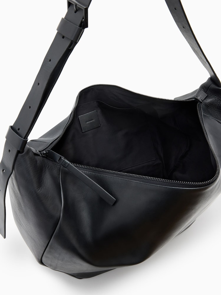 AllSaints Black Madea Oversized Bag - Image 2 of 6