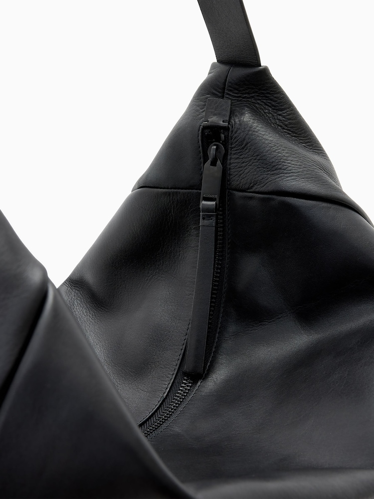 AllSaints Black Madea Oversized Bag - Image 4 of 6