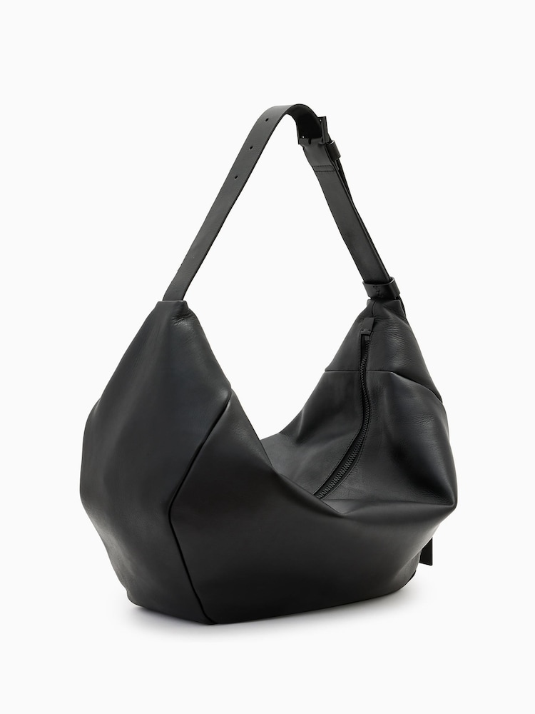 AllSaints Black Madea Oversized Bag - Image 5 of 6