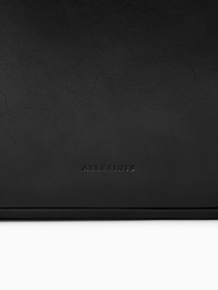 AllSaints Black Madea Oversized Bag - Image 6 of 6