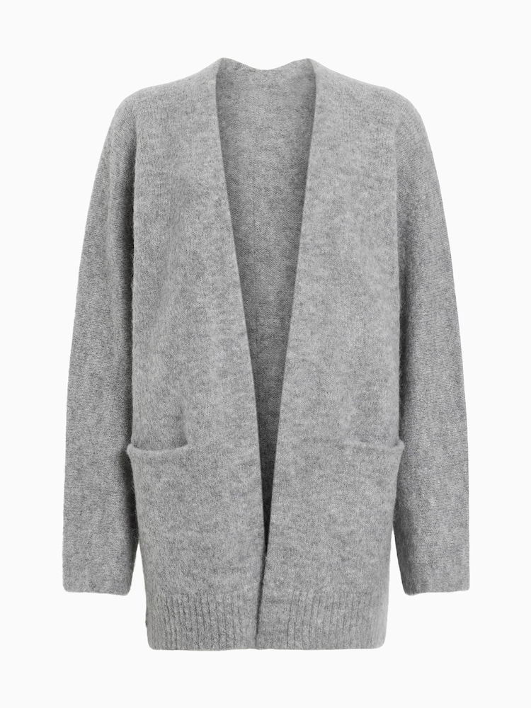 AllSaints Grey Zoe Cardigan - Image 8 of 8