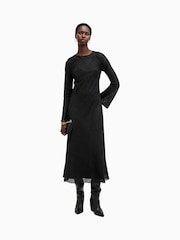 AllSaints Black Jada Dress - Image 1 of 6