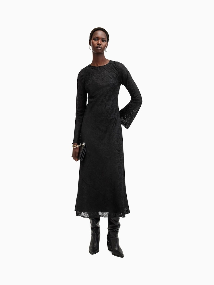 AllSaints Black Jada Dress - Image 1 of 6