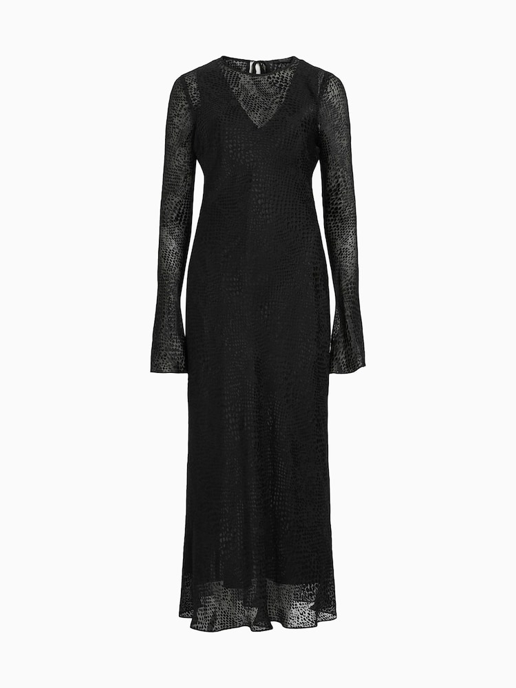 AllSaints Black Jada Dress - Image 6 of 6