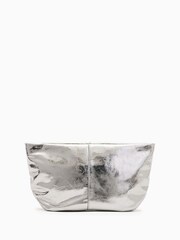 AllSaints Silver Hex E/W Pouch - Image 1 of 6