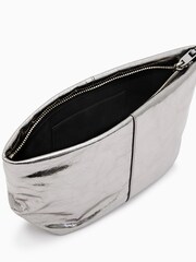 AllSaints Silver Hex E/W Pouch - Image 2 of 6