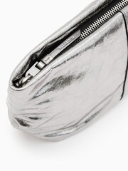AllSaints Silver Hex E/W Pouch - Image 4 of 6