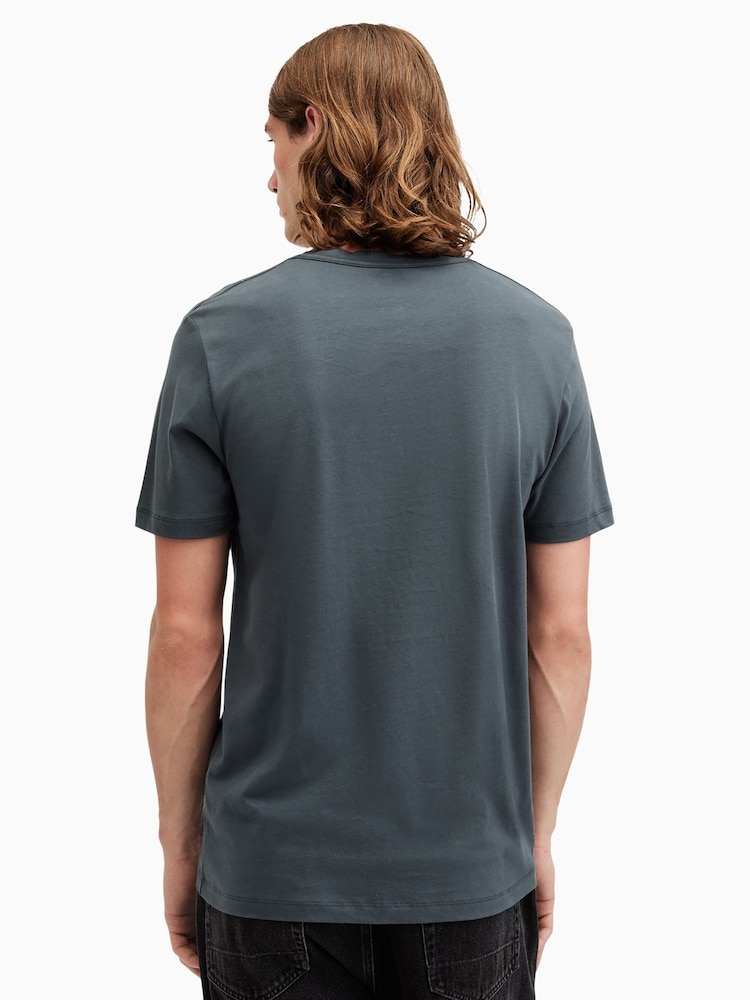 AllSaints Blue Brace Short Sleeve Crew T-Shirt - Image 2 of 5