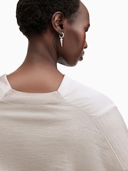 AllSaints Brown Myra Cowl Jumper - Image 6 of 8