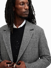 AllSaints Grey Whitlock Coat - Image 2 of 8