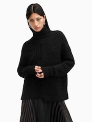 AllSaints Black Varla Jumper - Image 2 of 8