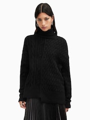 AllSaints Black Varla Jumper - Image 4 of 8