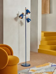 MADE.COM Navy Albert Floor Lamp - Image 1 of 3