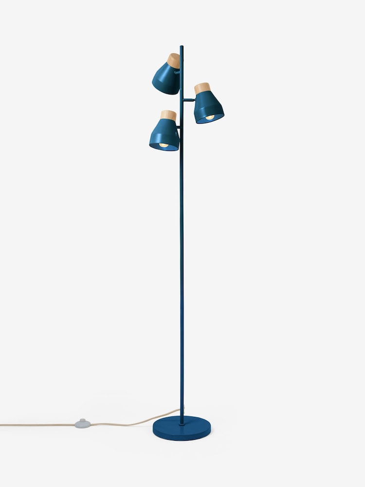 MADE.COM Navy Albert Floor Lamp - Image 3 of 3
