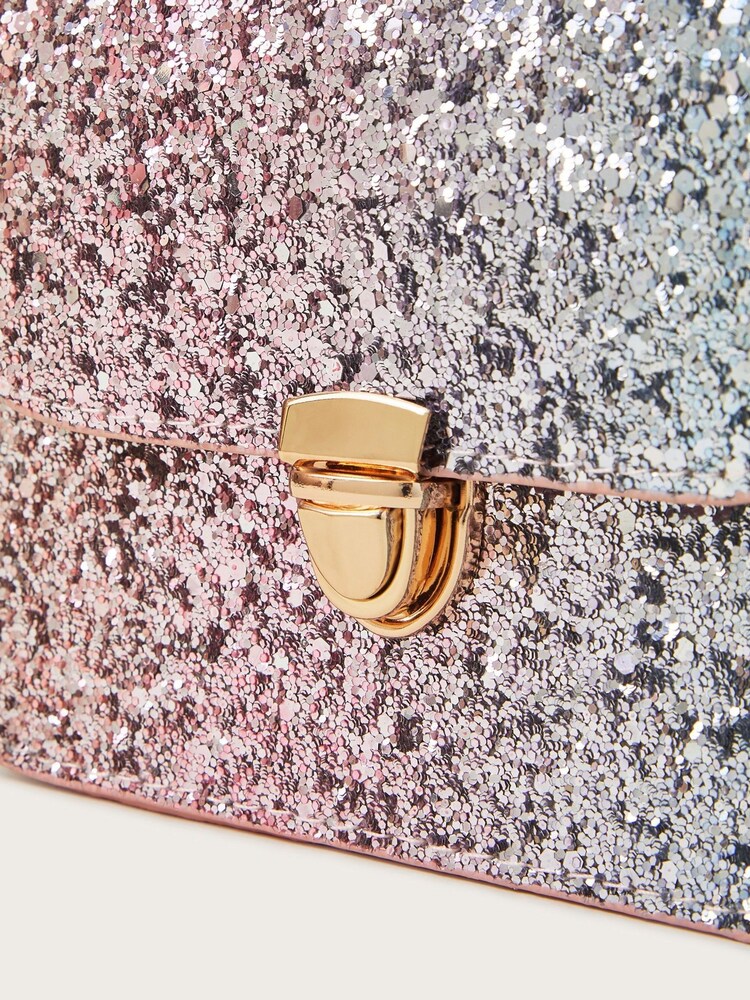 Buy Monsoon Grey Rainbow Glitter Mini Satchel Bag from Next India