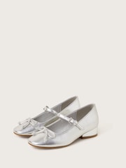 Monsoon Silver Ballet Pump Heels - Image 1 of 3