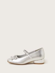Monsoon Silver Ballet Pump Heels - Image 2 of 3
