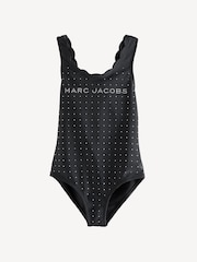 Logo Scallop Edge Swimming Costume Swimsuit - Image 1 of 4
