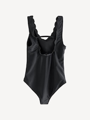 Logo Scallop Edge Swimming Costume Swimsuit - Image 2 of 4