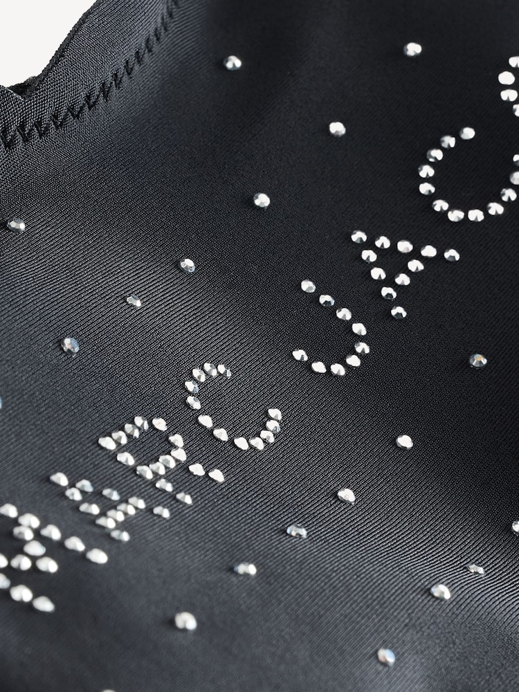 Logo Scallop Edge Swimming Costume Swimsuit - Image 4 of 4