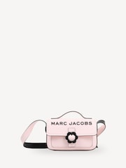 Marc Jacobs Pink Logo Cross-Body Bag With Flower Buckle Detail - Image 1 of 5