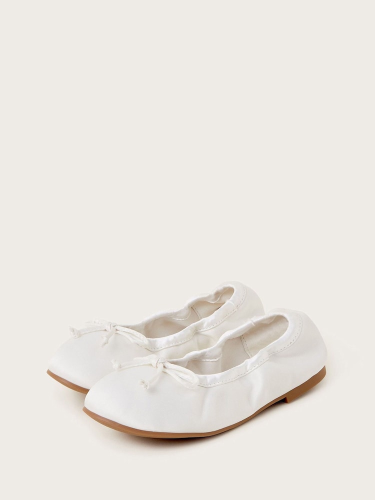 Monsoon Natural Foldable Ballet Flats - Image 1 of 3