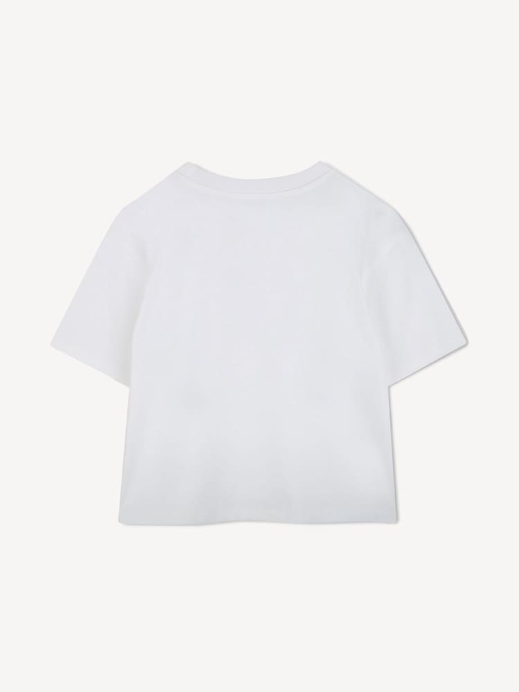 Marc Jacobs White Diamante Logo Short Sleeve T-Shirt - Image 2 of 2