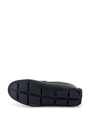 BOSS Blue Logo Moccasin Loafers - Image 7 of 8