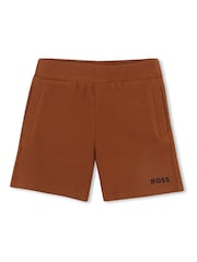 BOSS Brown Logo Baby Short Sleeve T-Shirt And Shorts Set - Image 6 of 6